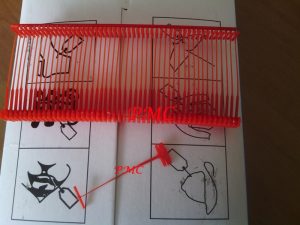 Tag Pin Merah untuk Hang Tag Ukuran 35 mm