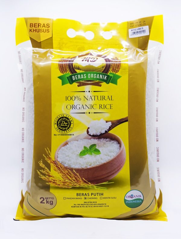 Beras Organik MD Organic White Rice Ciherang 2kg