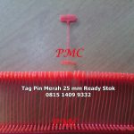 Tag pin merah 25 mm 081514099332