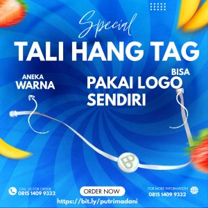 Tali Hang Tag Logo Butik Tali Gepeng