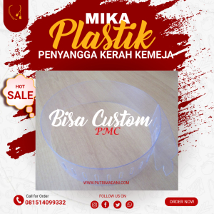 Mika Plastik Penyangga Kerah Kemeja Bisa Custom Ukuran