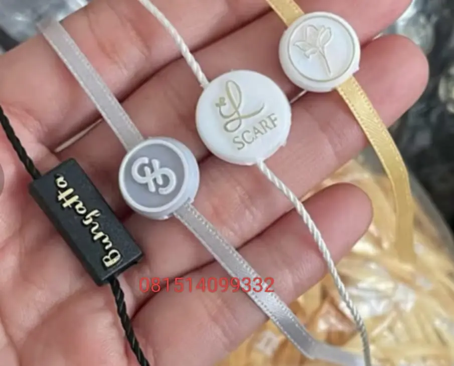 Tali Hang Tag Dengan Logo Butik Custom