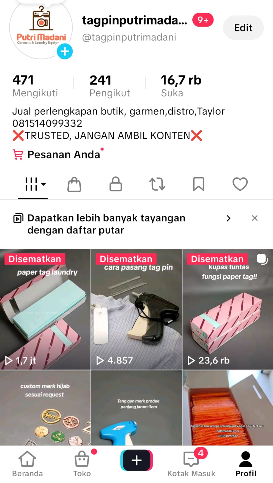 TikTok Putri Madani