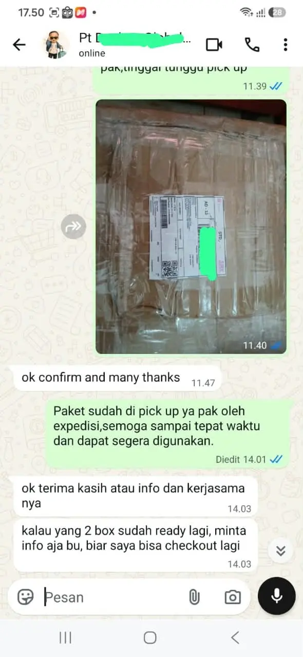 Testimoni WhatsApp Pelanggan 1